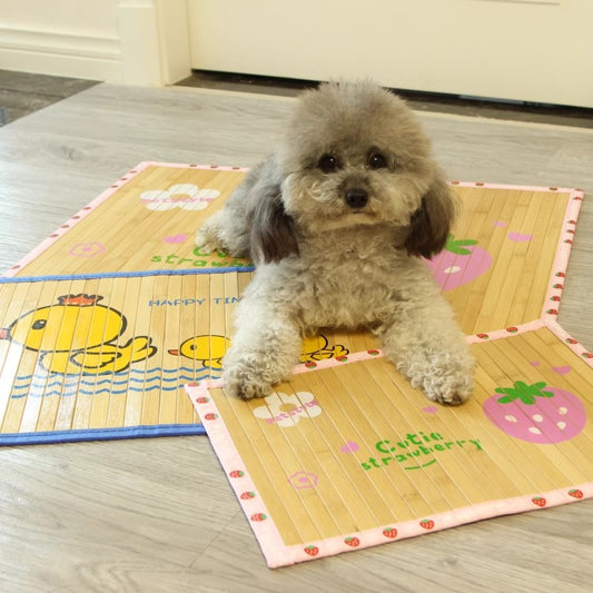 EcoPaws Blanket Bamboo Cooling Mat for Pets – Eco-Friendly & Antibacterial